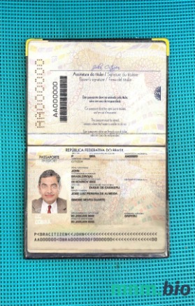Brazylia paszport wersja 2 (2019-obecnie) wygląd zdjęcia pliki PSD, skan i fotografowany obraz